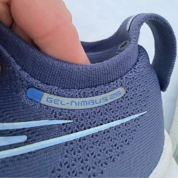 Asics Gel-Nimbus 26 women’s thunder blue-sapphire running walking shoe sz.7 1/2 - Picture 8 of 10
